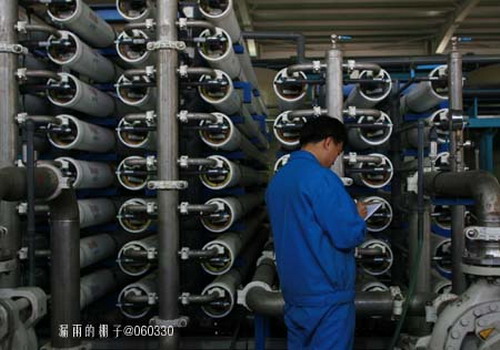天津泰达新水源公司日处理污水十万吨再生水工厂