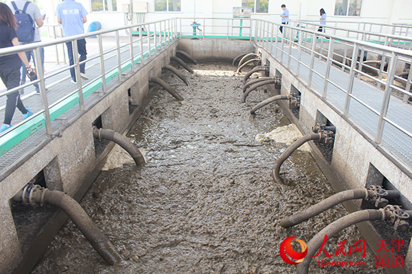 宝坻区第二污水处理厂是天津市第一座使用MBR膜生物处理工艺的污水处理厂（人民网天津频道 葛钟慧 摄）