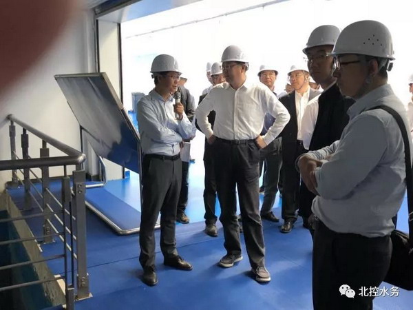 陈吉宁市长一行实地调研北控水务北京稻香湖再生水厂