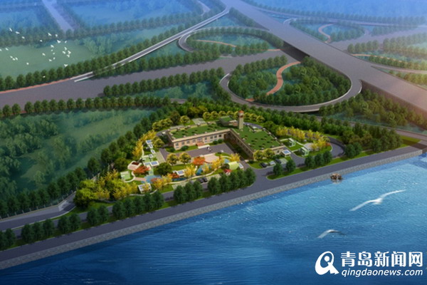 张村河水质净化厂项目效果图