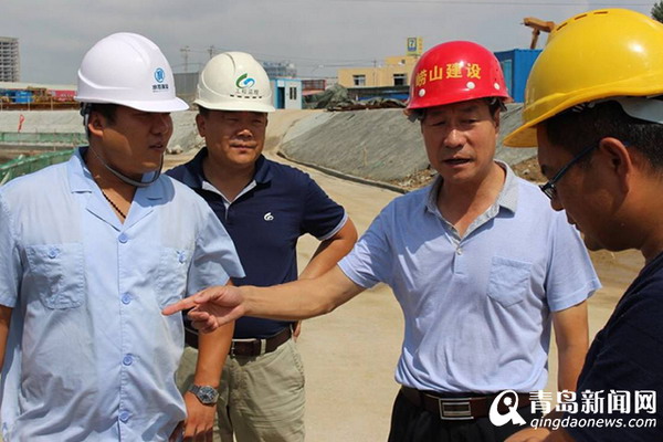 崂山城建全程助力张村河水质净化厂项目实现顺利通水