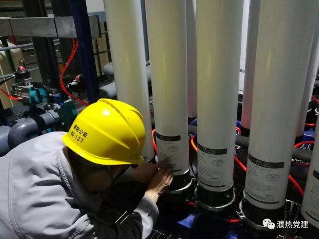 国电濮阳热电厂水处理车间超滤系统扩建设备安装就绪
