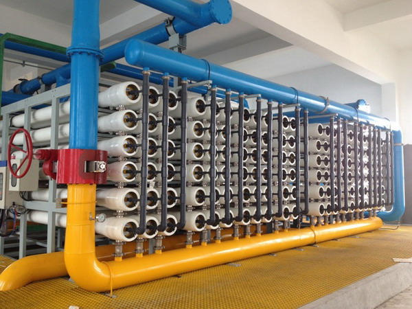 杭水中心自主设计承建的日产淡水12500吨反渗透装置