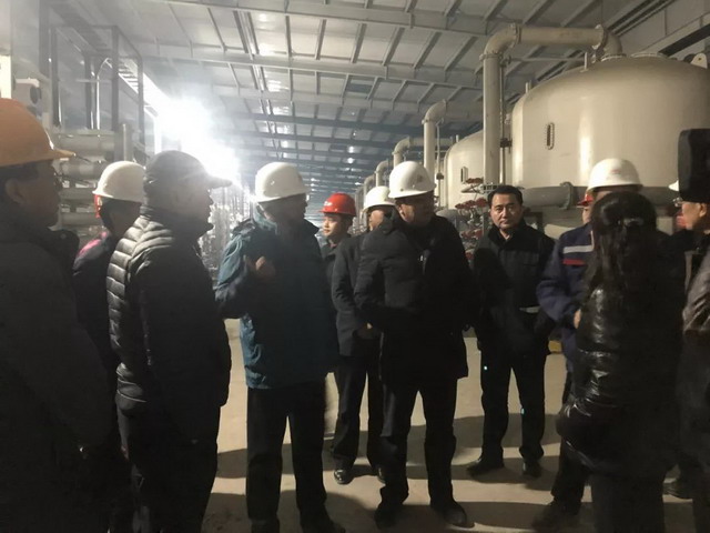 青海省副省长王黎明一行视察启迪清源格尔木在建项目