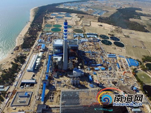 海南西南部电厂航拍图 海南西南部电厂航拍图