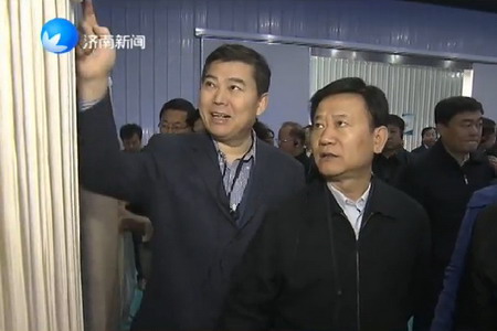 全市重点山东海伦环保水处理膜生产项目接受督查评议