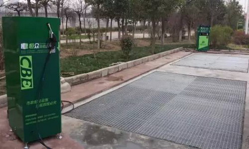西安市浐河桃花潭景区两岸新增四台再生水自助洗车机 西安市浐河桃花潭景区两岸新增四台再生水自助洗车机