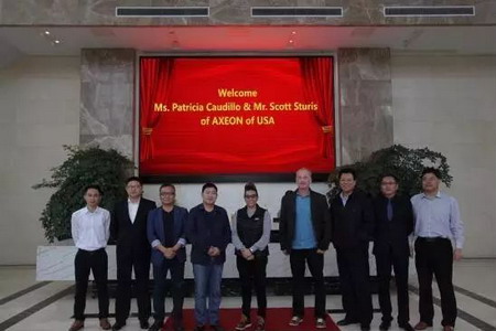 美国AXEON高管一行考察合肥格美电器洽谈深度合作项目 美国AXEON高管一行考察合肥格美电器洽谈深度合作项目