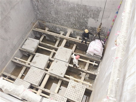 金峰水厂扩建项目加快施工 金峰水厂扩建项目加快施工