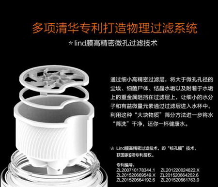 由清华王玉兰核孔膜技术初本智能推出inou水垢净化杯 由清华王玉兰核孔膜技术初本智能推出inou水垢净化杯
