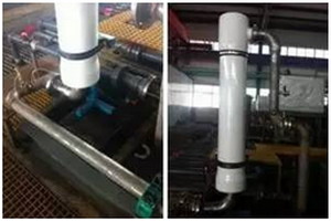 替换后的单支装玻璃钢过滤器 替换后的单支装玻璃钢过滤器