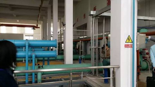 肖家河污水处理厂地下构筑物内部