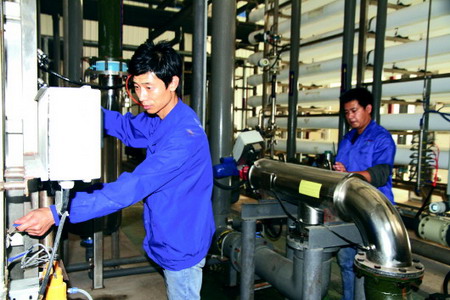 诸城东晓生物净水车间每天回收50%中水供给电厂锅炉 诸城东晓生物净水车间每天回收50%中水供给电厂锅炉