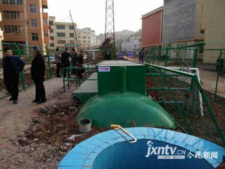 萍乡市安源镇石板安置区FMBR膜技术污水处理站试运行 萍乡市安源镇石板安置区FMBR膜技术污水处理站试运行