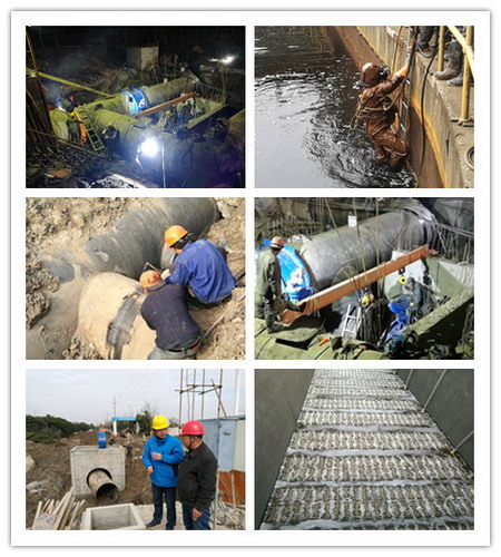 嘉兴市联合污水处理厂提标改造MBR系统进水管道已割通 嘉兴市联合污水处理厂提标改造MBR系统进水管道已割通