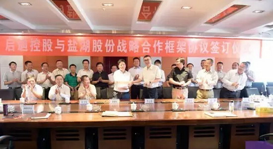 2016年启迪控股与盐湖股份签署战略合作框架协议 2016年启迪控股与盐湖股份签署战略合作框架协议