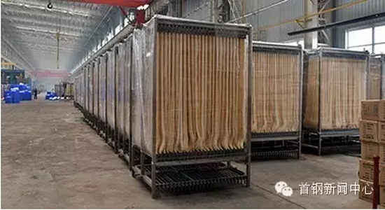 由北京首钢机电公司制作的膜生物反应器全部采用不锈钢材料