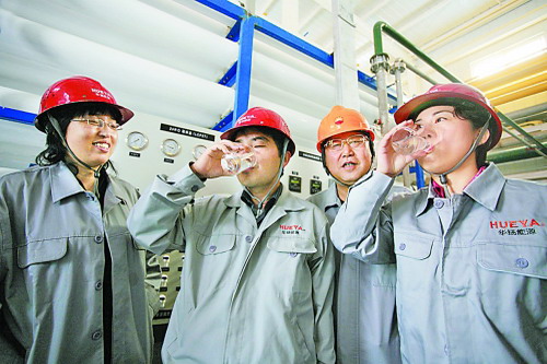 兰州石化炼油污水深度处理回用装置处理过的水各项水质指标达到一级除盐水标准 兰州石化炼油污水深度处理回用装置处理过的水各项水质指标达到一级除盐水标准
