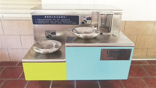 泉州市公园管理中心设置在东湖公园公共直饮水已投用