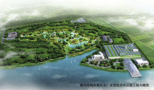 嘉兴市城东再生水厂一期工程即将启动设备的安装工作 嘉兴市城东再生水厂一期工程即将启动设备的安装工作