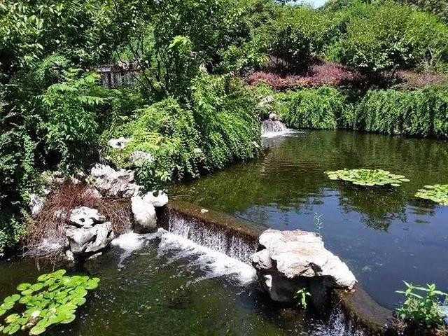 出水区“清源瀑布”景观 出水区“清源瀑布”景观