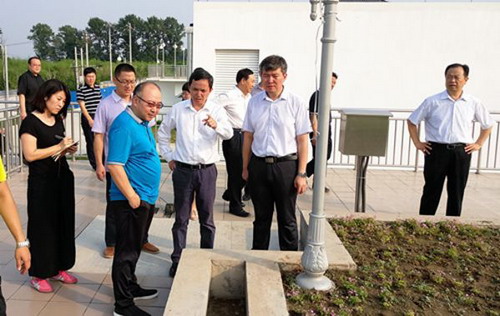 北京市副市长卢彦一行参观张家湾再生水厂 北京市副市长卢彦一行参观张家湾再生水厂