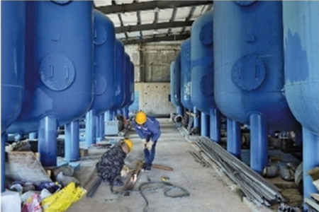 二连浩特市新建第三水厂内设立水质净化车间完成安装 二连浩特市新建第三水厂内设立水质净化车间完成安装