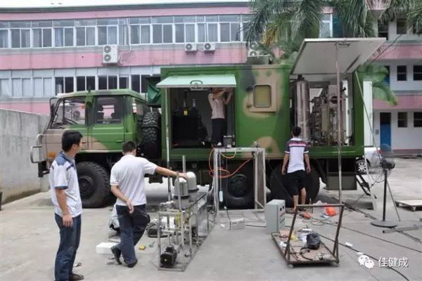 佳健成科技利用膜技术为野战部队研制出多功能净水车 佳健成科技利用膜技术为野战部队研制出多功能净水车
