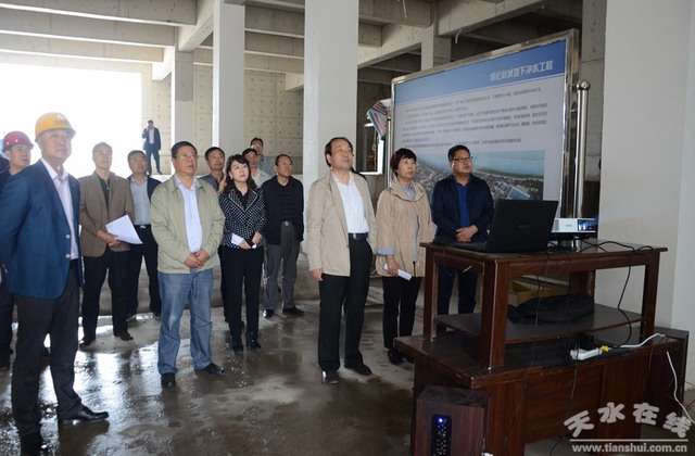 甘肃天水市成纪新城地下净水工程正在有序地安装设备 甘肃天水市成纪新城地下净水工程正在有序地安装设备