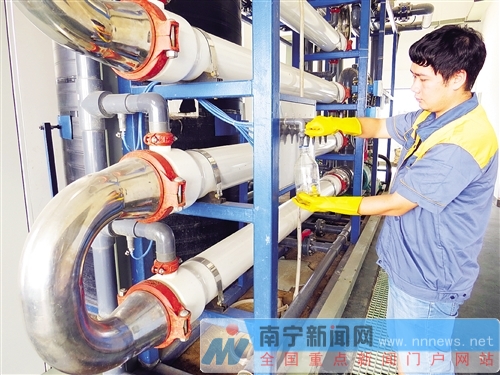 南宁建宁水务投资集团子公司广西金水建设开发有限公司承建该项目,生活垃圾渗滤液经过严格的超滤和纳滤处理 南宁建宁水务投资集团子公司广西金水建设开发有限公司承建该项目,生活垃圾渗滤液经过严格的超滤和纳滤处理
