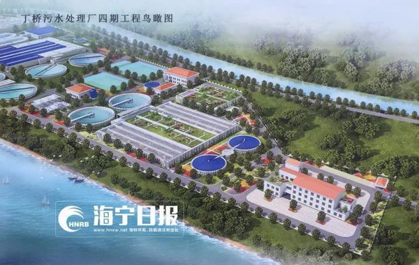 丁桥污水处理厂四期工程示意图 丁桥污水处理厂四期工程示意图