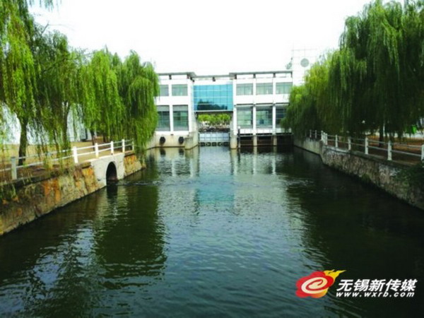 梅村污水厂尾水总排放口 梅村污水厂尾水总排放口