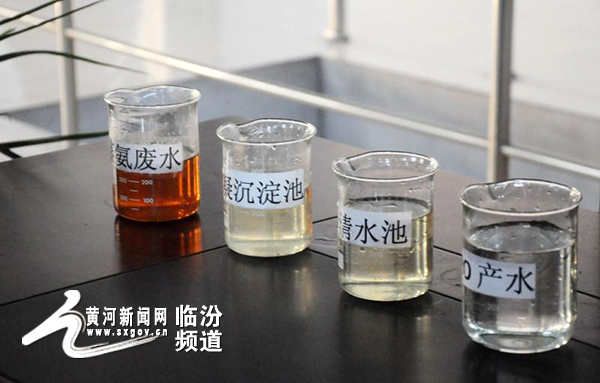 技术员将把氨氮废水、凝沉淀池水、RO处理后的清水等四种水体用玻璃杯整齐的排放 技术员将把氨氮废水、凝沉淀池水、RO处理后的清水等四种水体用玻璃杯整齐的排放