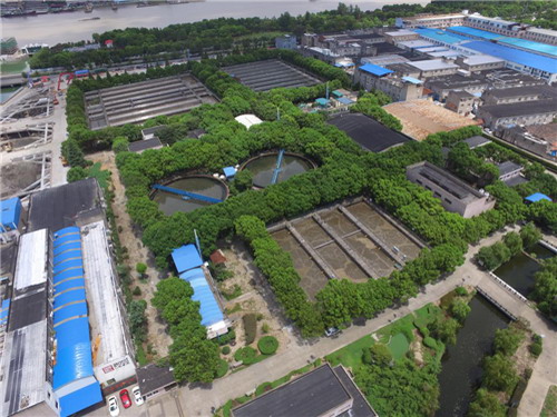 宁波首座污水处理厂——江东北区污水处理厂全景 宁波首座污水处理厂——江东北区污水处理厂全景