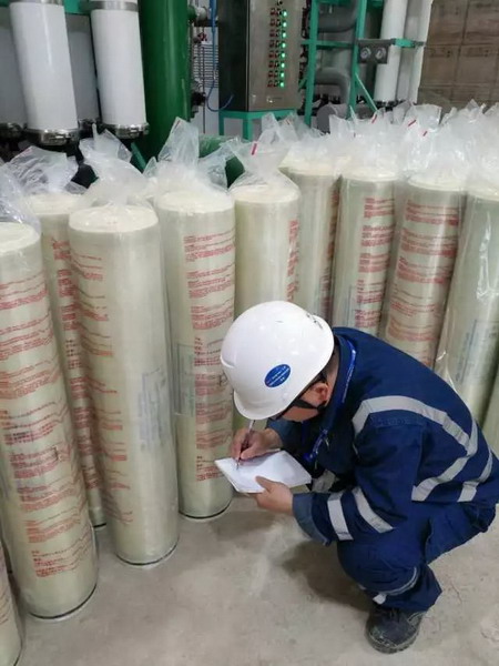 国家电投周口燃气热电两套RO设备膜安装工作正式完成
