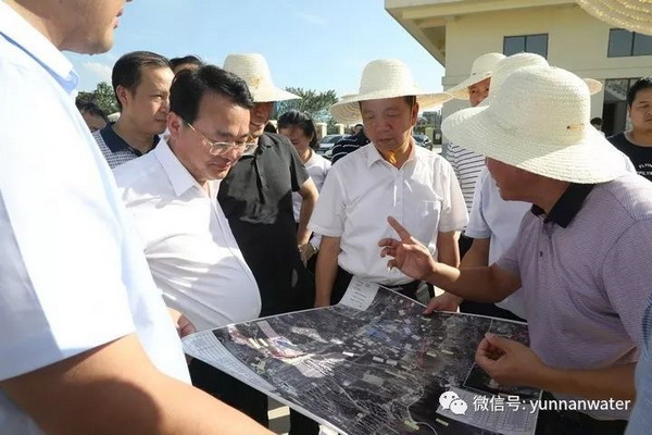 岳阳市委书记一行来到罗家坡污水处理厂二期现场调研 岳阳市委书记一行来到罗家坡污水处理厂二期现场调研