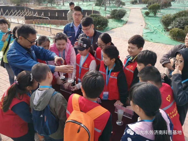 光大水务济南市第一座全地下式污水厂迎来首批小客人 光大水务济南市第一座全地下式污水厂迎来首批小客人
