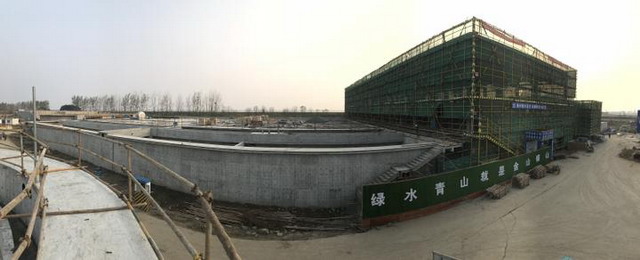 浙江海宁丁桥污水处理厂MBR工艺建四期工程主体已完成 浙江海宁丁桥污水处理厂MBR工艺建四期工程主体已完成
