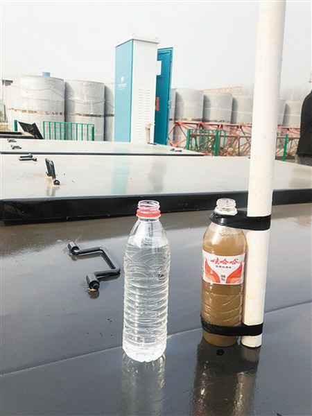 西安市黑臭水体排查督导组查看滦镇街办施张村污水厂 西安市黑臭水体排查督导组查看滦镇街办施张村污水厂