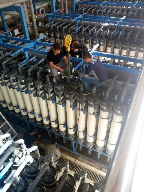 第一水厂膜组器外部设备临时出故障大理水务应急抢修