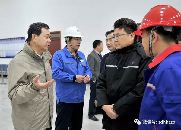 潍坊市田庆盈市长到山东海化石化盐化一体化项目调研 潍坊市田庆盈市长到山东海化石化盐化一体化项目调研