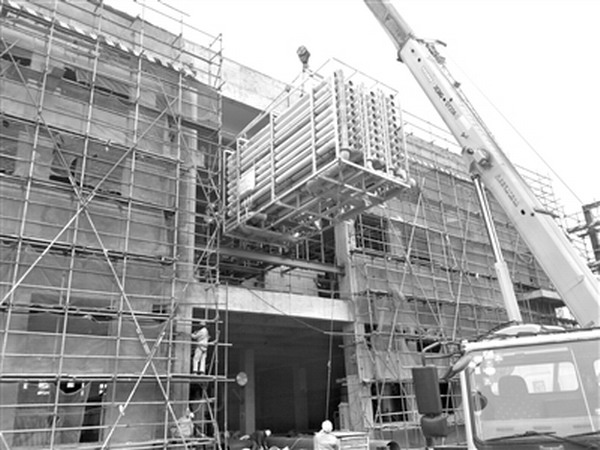 中安煤化工项目污水处理厂膜装置中石化四建安装完成 中安煤化工项目污水处理厂膜装置中石化四建安装完成