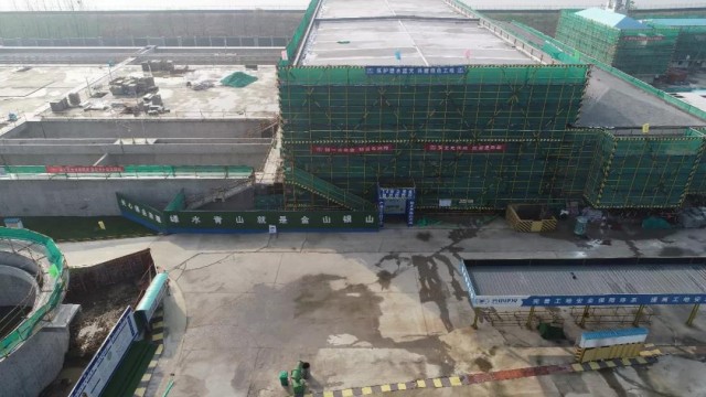 海宁水务丁桥污水处理厂四期设备安装三月底基本结束 海宁水务丁桥污水处理厂四期设备安装三月底基本结束