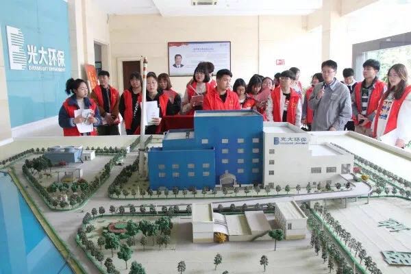 学生志愿者现场参观宜兴市焚烧发电厂垃圾处理全过程 学生志愿者现场参观宜兴市焚烧发电厂垃圾处理全过程