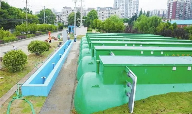安徽芜湖市镜湖区板城垾港口村新建再生水站投入使用