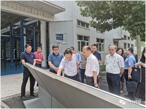 天津市人大常委会副主任于世平一行调研津沽再生水厂 天津市人大常委会副主任于世平一行调研津沽再生水厂