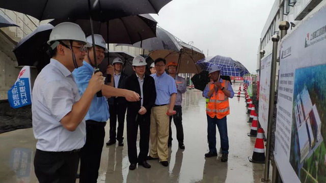 上海城投集团董事长一行调研老港综合填埋场渗滤液厂 上海城投集团董事长一行调研老港综合填埋场渗滤液厂