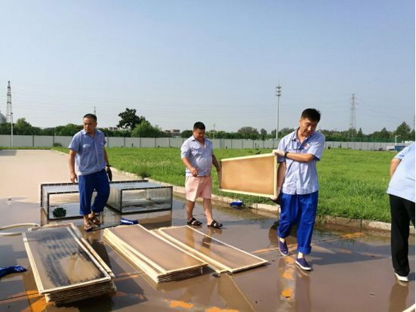 国药集团工业公司顺义基地污水处理站自主清洗MBR膜片 国药集团工业公司顺义基地污水处理站自主清洗MBR膜片