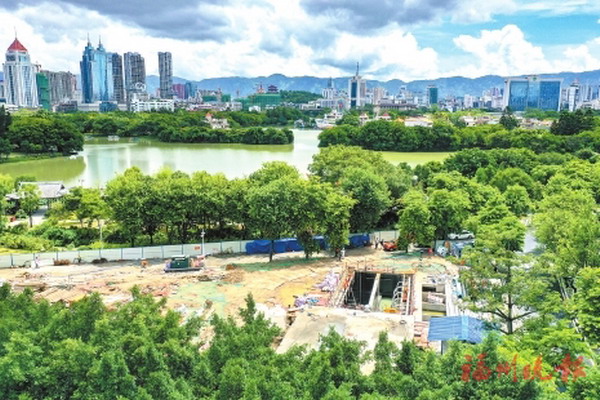 紧邻“西堤春晓”梅峰河畔建起一座MBR工艺污水处理站