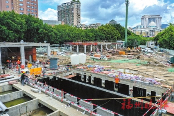 紧邻“西堤春晓”梅峰河畔建起一座MBR工艺污水处理站